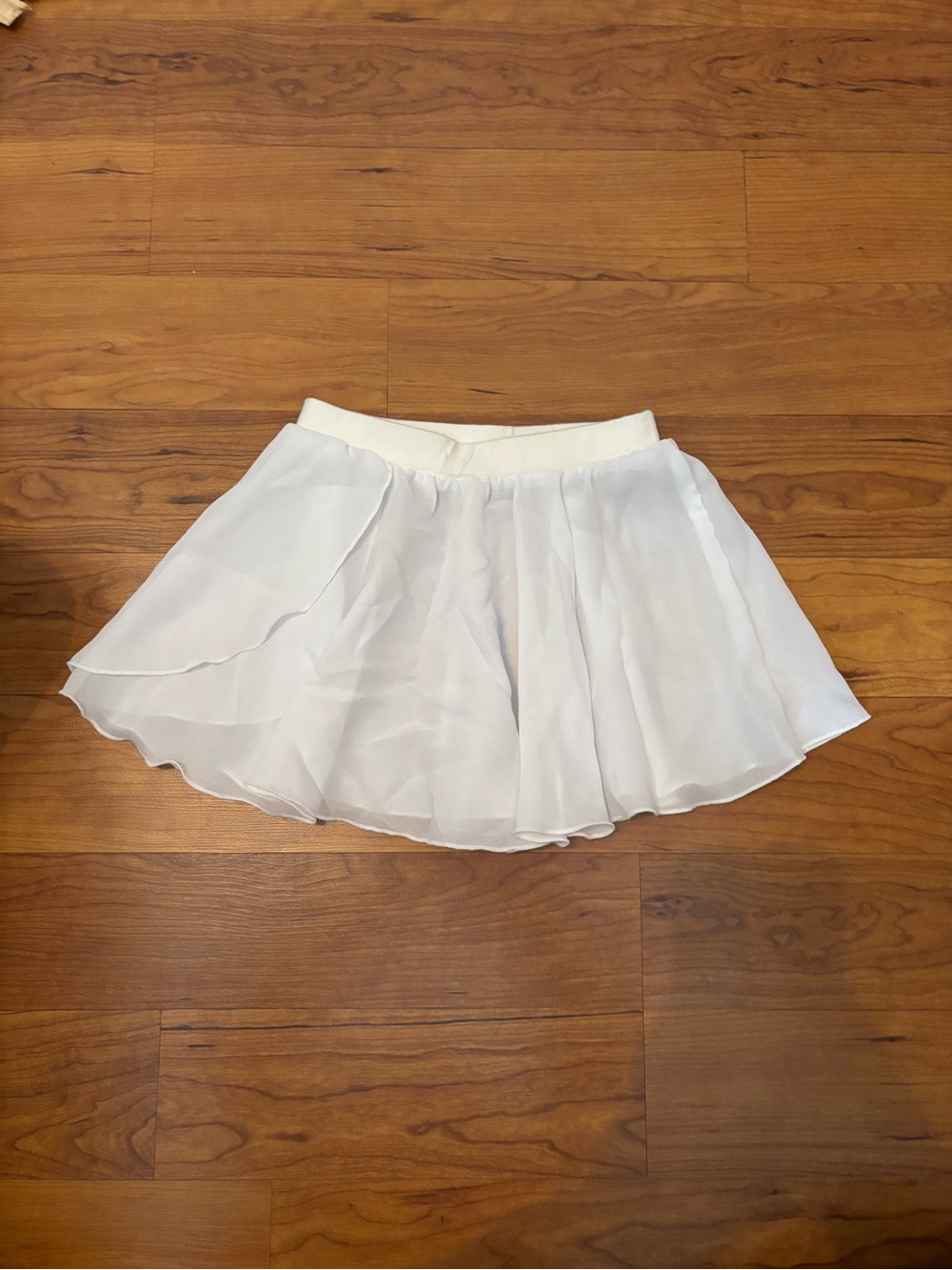 Kids White Ballet Skirt
